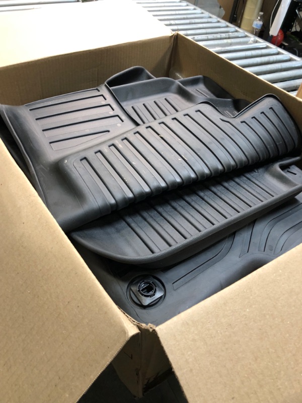 Photo 3 of Armor All® 4-Piece Black Rubber All-Season Trim-to-Fit Floor Mats - Enhanced Grip, Customizable Fit - All-Weather Protection, Easy to Clean - Premium Quality Mats for Your Vehicle's Interior