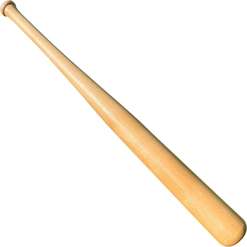 Photo 1 of Genuine Solid Beech Wood Baseball Bat - 27 Inch 23 Oz - Tball Bat, Self Defense, Weight Training, and Pickup Games - Classic and Timeless Design - KOTIONOK