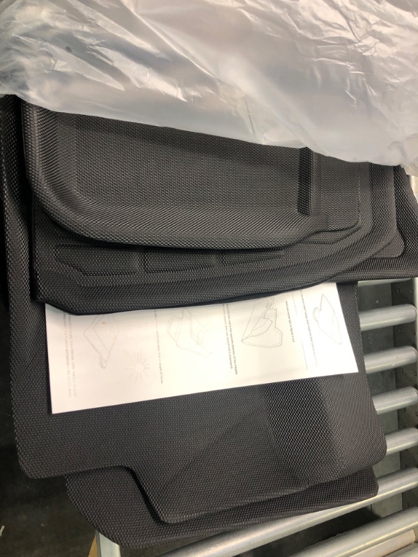 Photo 2 of Tesla Model Y Floor Mats Tesla Model Y All Weather Floor Mats 2023 2022 2021 2020 Tesla Model Y Accessories Anti-Slip Waterproof Floor Liners Cargo Rear Trunk Mat Interior Accessories