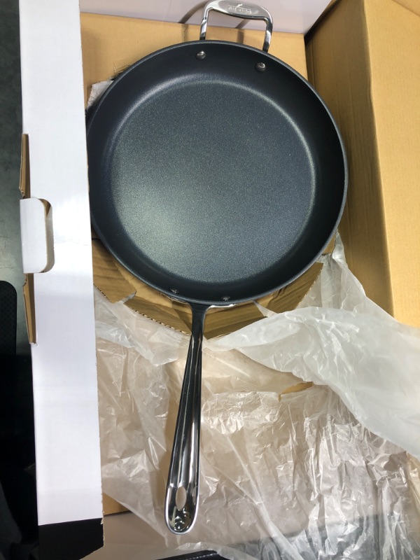Photo 2 of All-Clad E1002S63 HA1 Hard Anodized Nonstick Fry Pan Cookware 12 Inch Fry Pan, 1 Piece, Grey 12-Inch