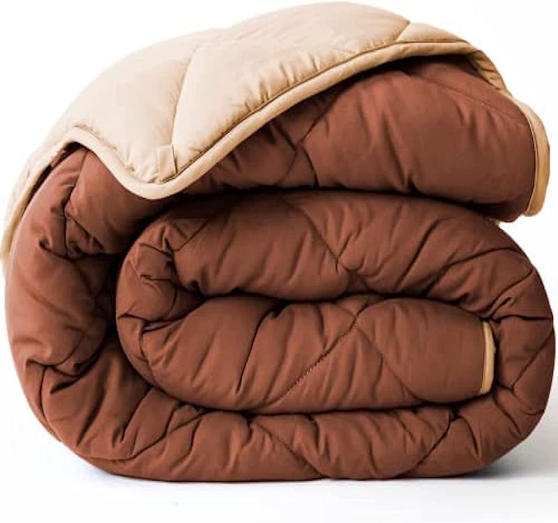 Photo 1 of 
ViscoSoft All Seasons Reversible Down Alternative Winter Comforter Queen/Short Queen - Breathable Premium Soft Microfiber Tan/Brown