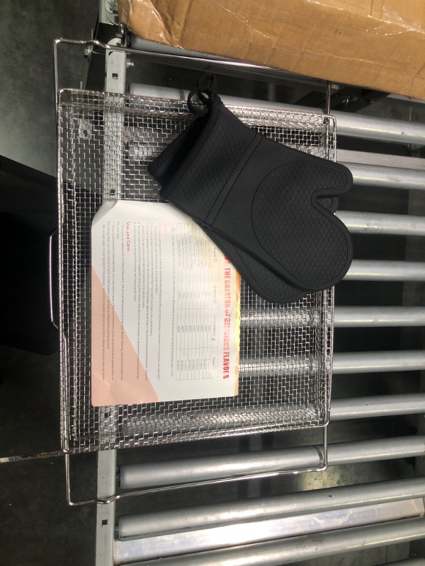 Photo 2 of Air Fry Tray for frigidaire Oven, Air Fry Basket Compatible with frigidaire Oven CGEH/FGEH/FGGH, Includes a Pair of Baked Gloves, Air Fry Tray for ready cook