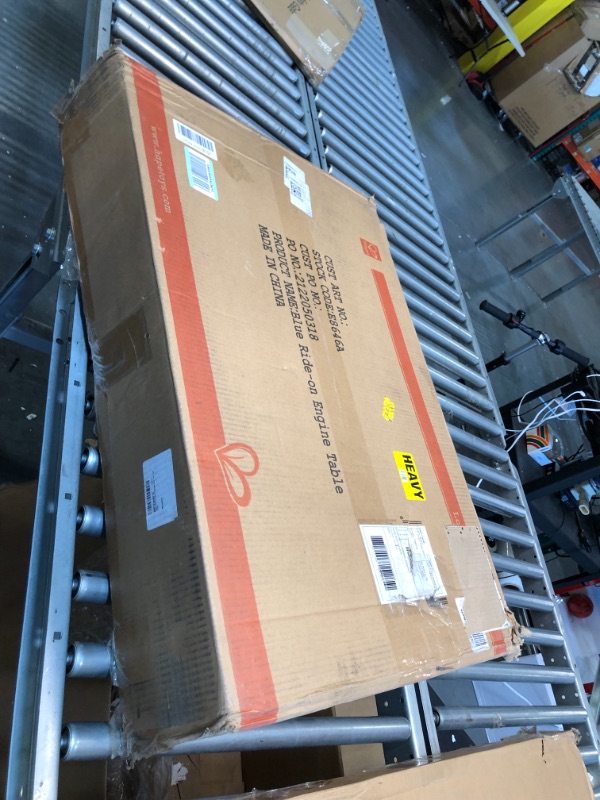 Photo 1 of Hape Wooden Blue Foldable Ride-on Train Table