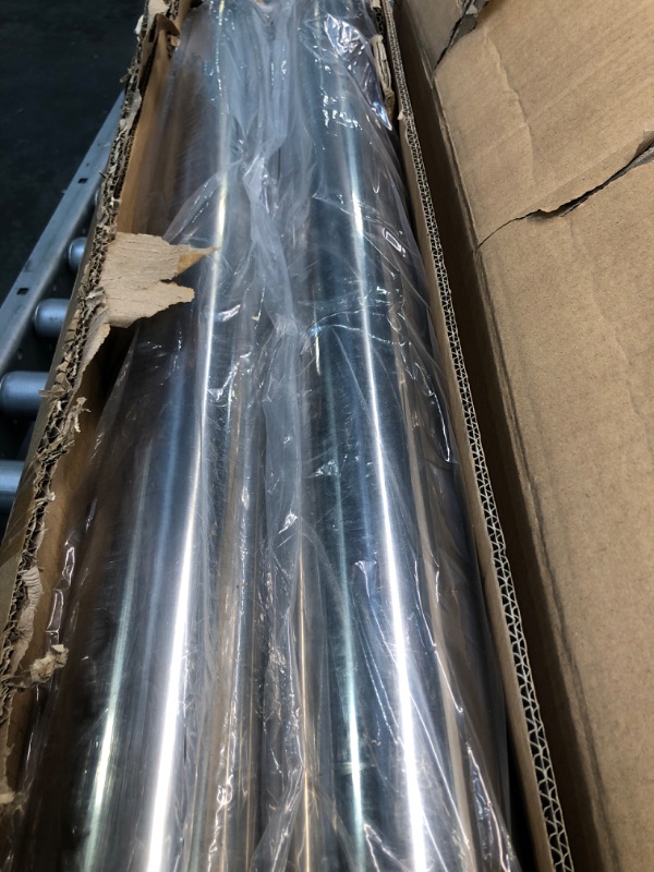 Photo 2 of T304 Stainless Steel 4 Inch Straight Pipe, Tubing Steel Straight Tube Piping 16 Gauge 4FT Long 4 Inch OD Tailpipe DIY Pipe, Pack of 2