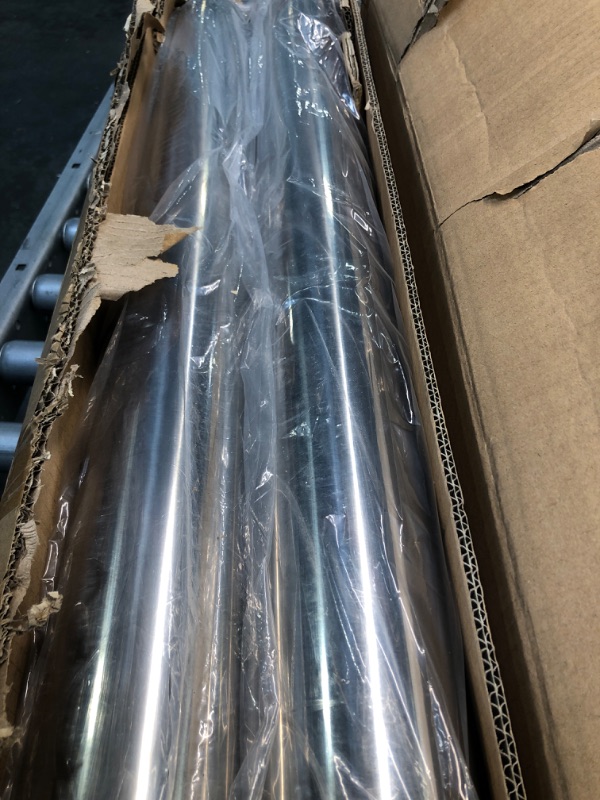Photo 1 of T304 Stainless Steel 4 Inch Straight Pipe, Tubing Steel Straight Tube Piping 16 Gauge 4FT Long 4 Inch OD Tailpipe DIY Pipe, Pack of 2
