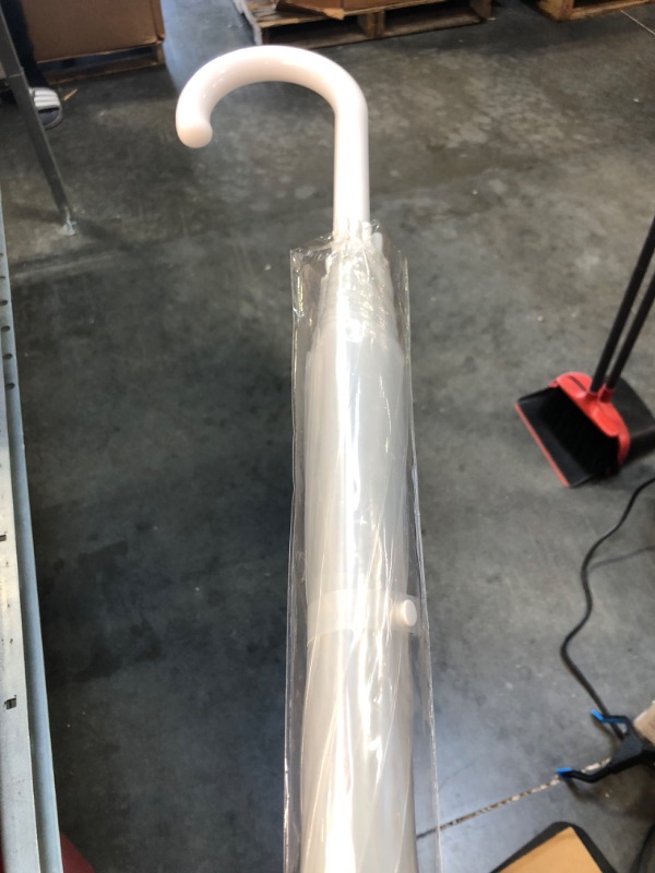 Photo 1 of Amazon Basics Clear Bubble Umbrella, Round, 34.5 inch