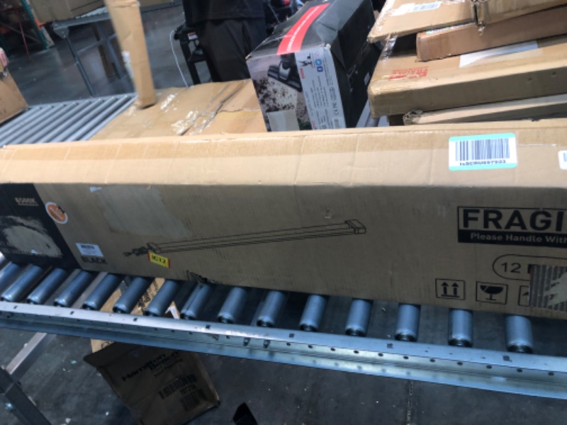 Photo 1 of BBOUNDER 12 Pack Linkable LED Shop Light with Reflector, Super Bright 6500K Cool Daylight, 4400 LM, 4 FT, 48 Inch Integrated Fixture for Garage, 40W Equivalent 250W, Surface & Suspension Mount, Black 6500k Black with Reflector