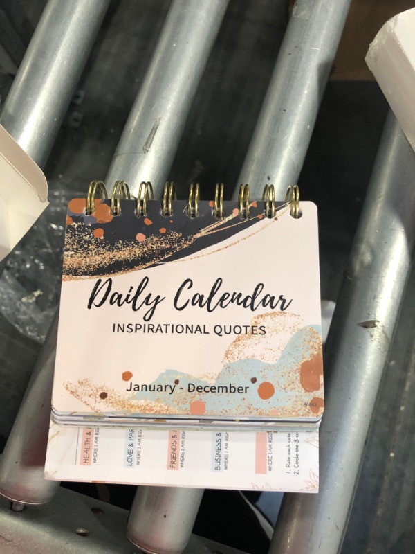 Photo 3 of Motivational & Inspirational Perpetual Daily Calendar - Planners Undated Perpetual Desk Calendar / Inspirational Standing Flip Calendar - Page a Day - (5.5" x 4.8") - Positive Daily