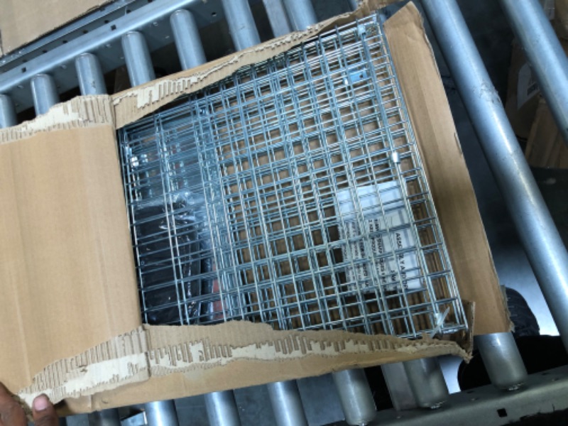 Photo 3 of ANT MARCH Live Animal Cage Trap with Gloves 37"x13.5"x14.5" Large Steel Humane Release Rodent Cage for Rabbits, Stray Cat, Squirrel, Raccoon, Mole, Gopher, Opossum, Skunk, Chipmunks, Groundhog Squire