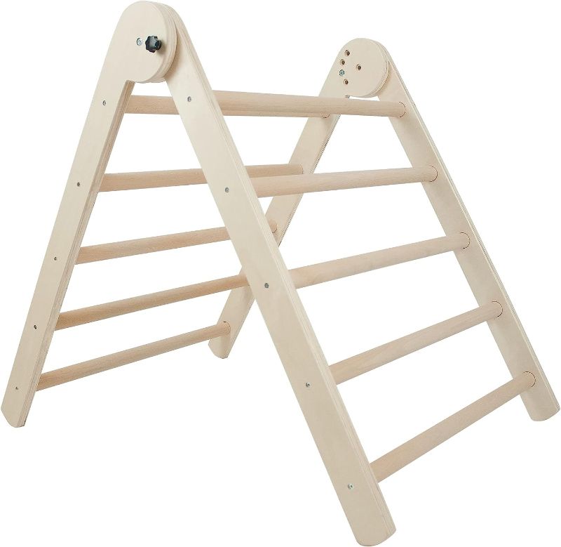 Photo 1 of bbgroundgrm Beech Climbing Toys for Toddlers 1-3, Folding Toddler Climbing Toys Indoor, Montessori Play Gym Wooden for Toddlers and Kids