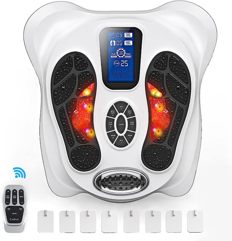 Photo 1 of Creliver Foot Circulation Plus EMS & TENS Foot Nerve Muscle Massager, Electric Foot Stimulator Improves Circulation, Feet Legs Circulation Machine Relieves Body Pains, Neuropathy (FSA or HSA Eligible)