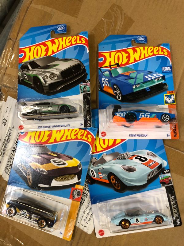 Photo 1 of 4 PACK OF HOT WHEEL CARS AS SET 