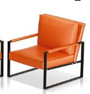Photo 1 of  Seating Sofa Chair Accent with Armrest ORANGE 