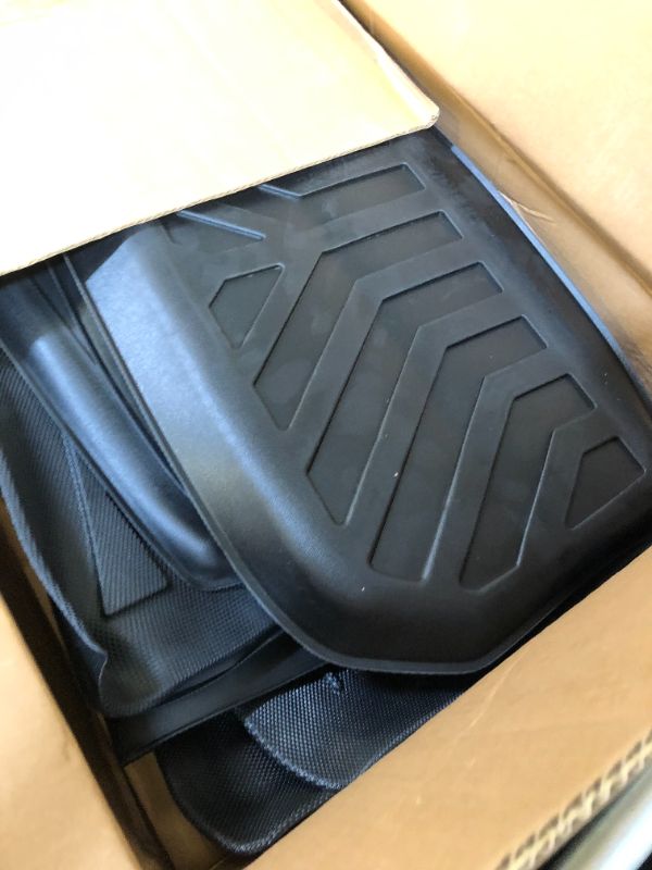 Photo 2 of (6 Pack) Tesla Model Y Floor Mats 2023 2022 2021 2020 3D Full Cover Front Rear Trunk Mats Custom Fits Floor Liners for Tesla Model Y Accessories All-Weather Protect Rear Cargo Liner Mats Model Y ?6 Pack?Floor+Cargo+Trunk Mats