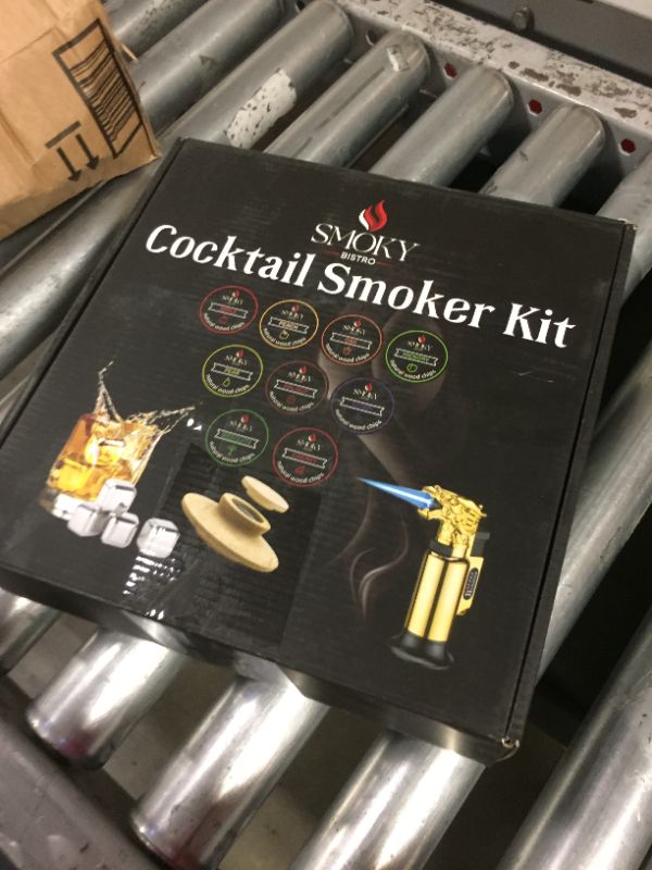 Photo 1 of SmokyBistro Cocktail Smoker Kit with Torch Plus 9 Flavors Drink Smoker Wood Chips, Deluxe Old Fashioned Cocktail Kit, Whiskey Smoker Kit for Home Bar, Man Cave, Bourbon Smoker Box Torch (No Butane)
