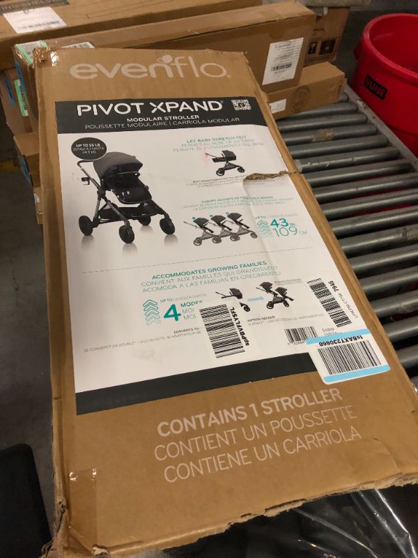 Photo 3 of Evenflo Pivot Xpand Modular Stroller (Sabino Gray)