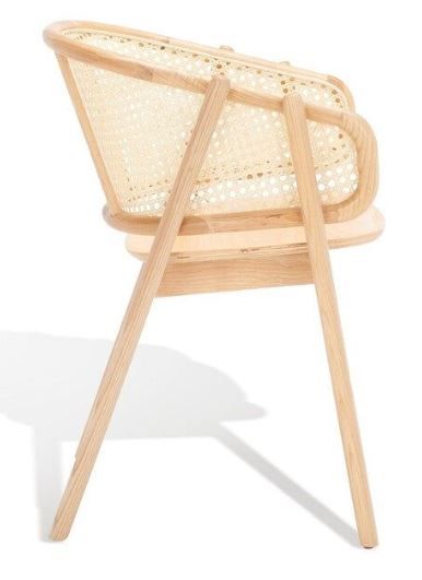 Photo 1 of Safavieh Emmy Rattan Back Dining Chair - Natural
