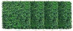 Photo 1 of 12PCS 20x20inch Grass Wall Panels, Boxwood Hedge Wall Panels, Artificial Grass Backdrop Wall 1.6", Privacy Hedge Screen UV Protected for Outdoor Indoor Garden Fence Backyard