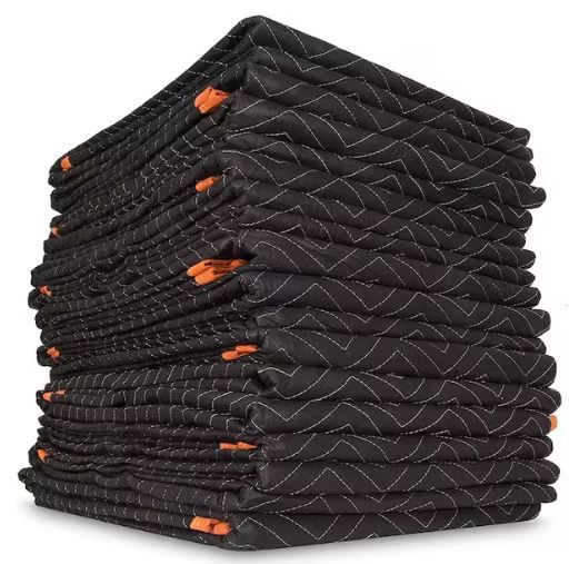 Photo 1 of 72 in. x 40 in. Heavy Duty Padded Moving Blankets (6-Pack)
