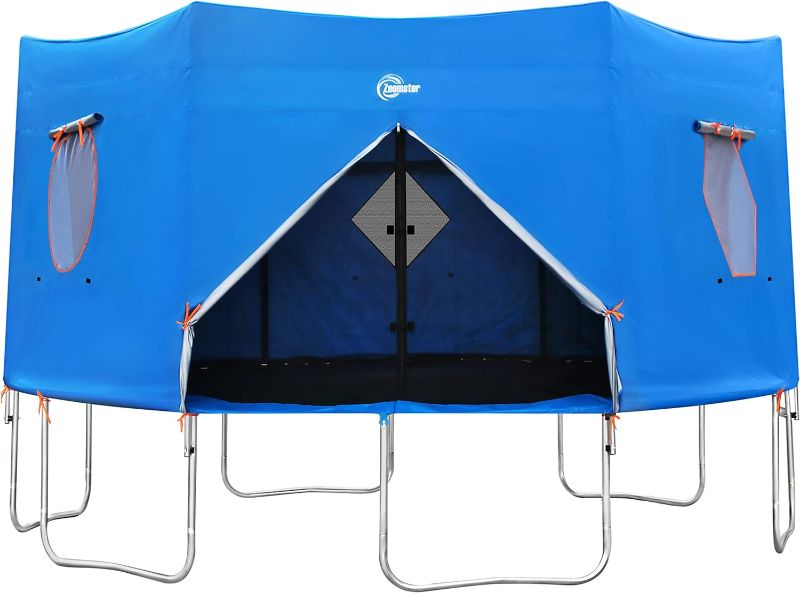 Photo 1 of 15FT Trampoline Tent, Fits for 6 Straight Pole Round Trampoline, Trampoline Tent Cover (Tent Only)