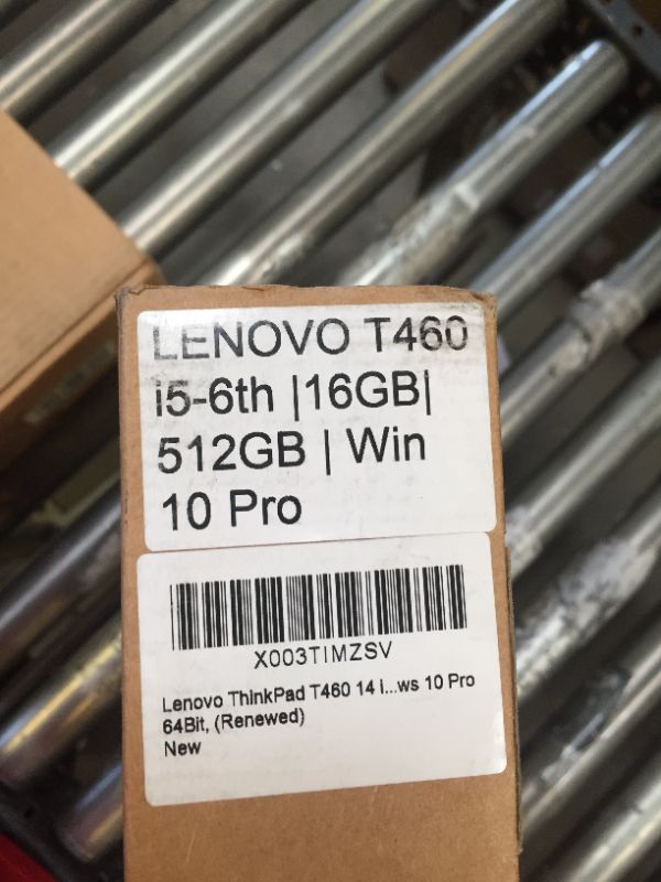 Photo 5 of LOCKED -- Lenovo ThinkPad T460 14 inches HD, Core i5-6300U 2.4GHz, 16GB RAM, 512GB Solid State Drive, Windows 10 Pro 64Bit, (Renewed) i5-6300U|16GB+512GB