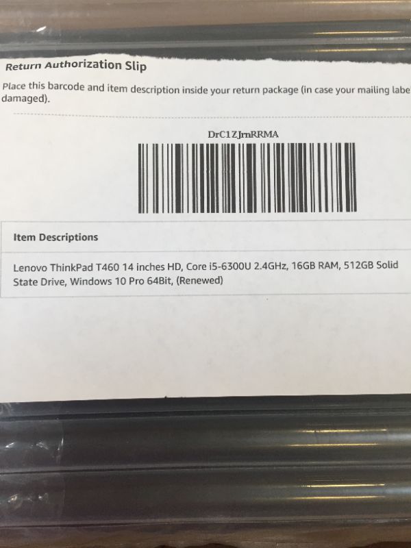 Photo 6 of LOCKED -- Lenovo ThinkPad T460 14 inches HD, Core i5-6300U 2.4GHz, 16GB RAM, 512GB Solid State Drive, Windows 10 Pro 64Bit, (Renewed) i5-6300U|16GB+512GB