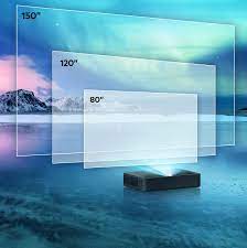 Photo 1 of VAVA - 4K via Upscaling UHD Smart Ultra Short Throw Laser TV Home Theater Projector - Black
