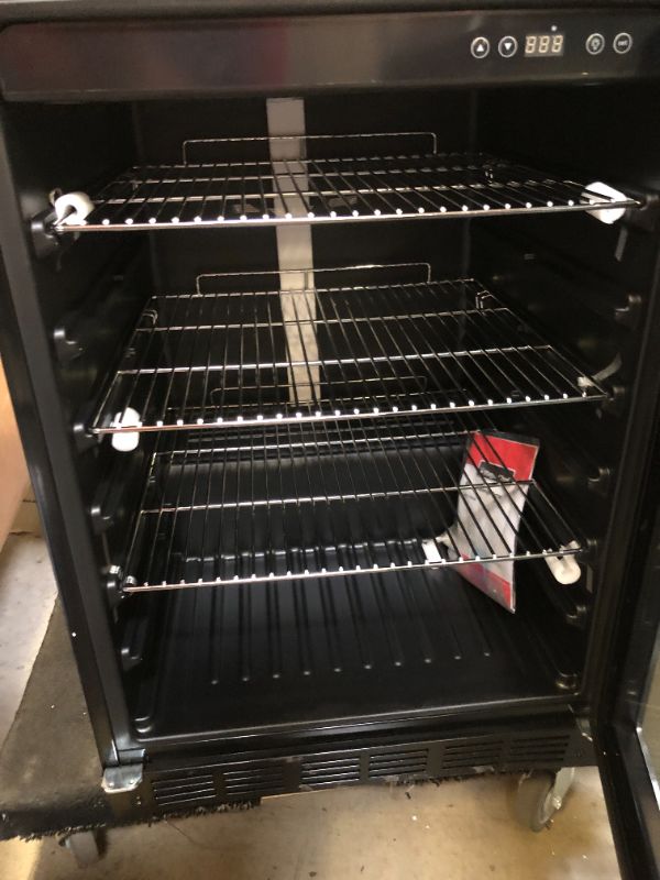 Photo 1 of Beverage 23.4 in. 154 (12 oz.) Can Beverage Cooler, Stainless Steel