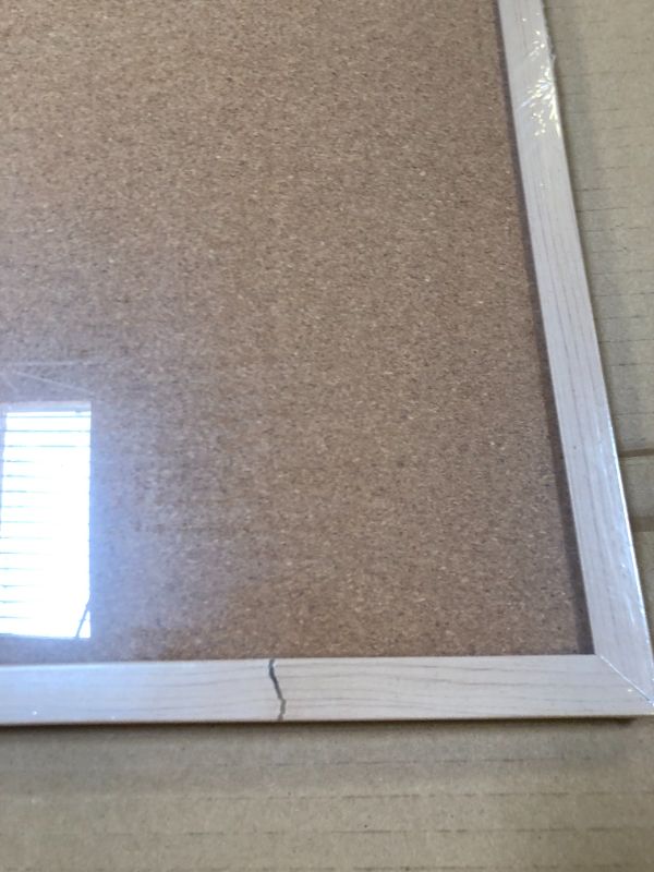 Photo 4 of Quartet Cork Board Bulletin Board, 2' x 3' Framed Corkboard, Oak Frame, Decorative Hanging Pin Board, Perfect for Office & Home Decor, Home School Message Board or Vision Board (35-380352)