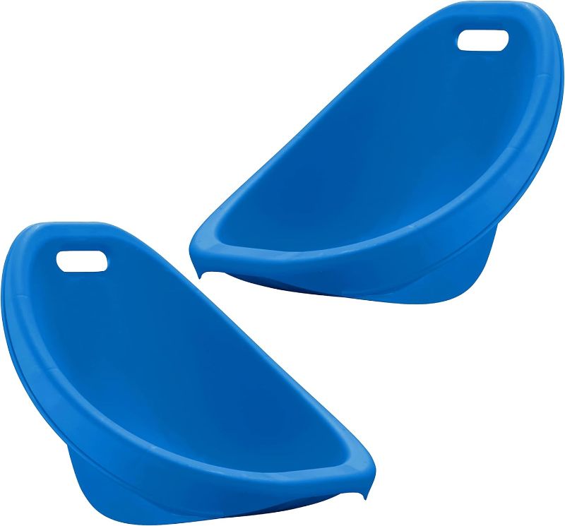 Photo 1 of American Plastic Toys Little Kids (2-Pack, Blue), Stackable, Lightweight, & Portable, Reading, Gaming, TV, Outdoor & Indoor, 50lb Max Scoop Rocker
