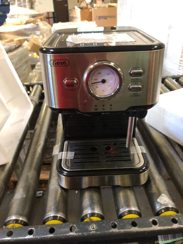 Photo 1 of Gevi Espresso Machine, Espresso Maker with Milk Frother Steam Wand, Compact Espresso Super Automatic Espresso Machines for home Cappuccino, Latte Tibetan Black