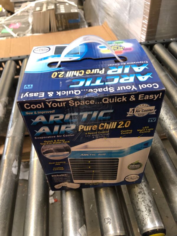 Photo 1 of Arctic Air Pure Chill 2.0 Evaporative Air Cooler by Ontel - Powerful, Quiet, Lightweight and Portable Space Cooler with Hydro-Chill Technology For Bedroom, Office, Living Room & More