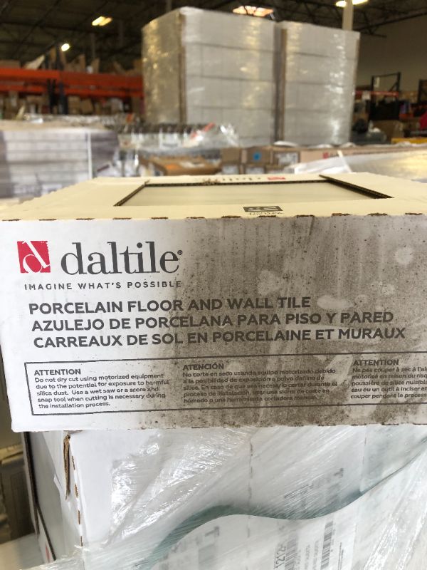 Photo 8 of 36 CASES OF Daltile Selwyn Bianco Calacatta 12 in. x 12 in. Glazed Porcelain Floor and Wall Tile (14.55 sq. ft. / Case) 523.8 SQ FT TOTAL!!!