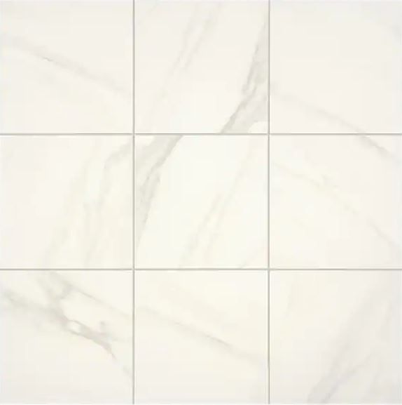 Photo 1 of 36 CASES OF Daltile Selwyn Bianco Calacatta 12 in. x 12 in. Glazed Porcelain Floor and Wall Tile (14.55 sq. ft. / Case) 523.8 SQ FT TOTAL!!!