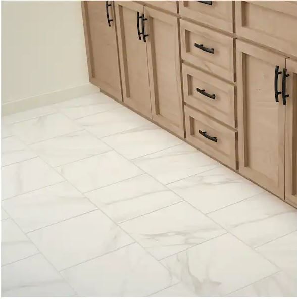 Photo 3 of 36 CASES OF Daltile Selwyn Bianco Calacatta 12 in. x 12 in. Glazed Porcelain Floor and Wall Tile (14.55 sq. ft. / Case) 523.8 SQ FT TOTAL!!!