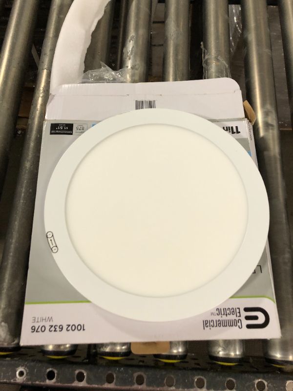 Photo 2 of 11 in. 12.5-Watt Dimmable White Integrated LED Edge-Lit Round Flat Panel Flush Mount Ceiling Light Color Changing