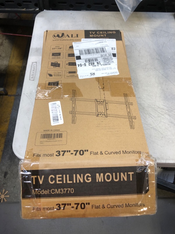 Photo 2 of WALI Bundle – 2 Items: TV Ceiling Mount for 37 to 70 inch TV and Outdoor TV Cover for 60 to 65 inch TV