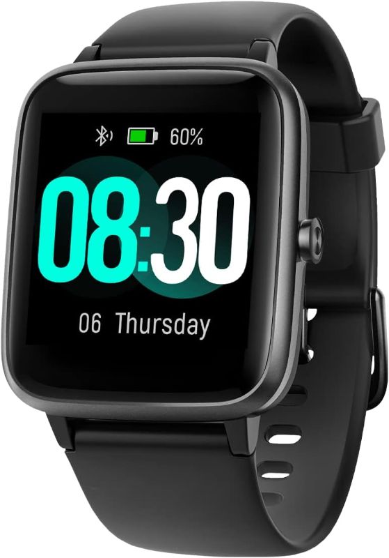 Photo 1 of GRV Smart Watch for iOS and Android Phones (Answer/Make Calls), Watches for Men Women IP68 Waterproof Smartwatch Fitness Tracker Watch with Heart Rate/Sleep Monitor Steps Calories Counter (Black)
