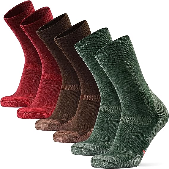 Photo 1 of DANISH ENDURANCE Merino Wool Hiking Socks for Men & Women Crew Length & Thermal 3 Pack
