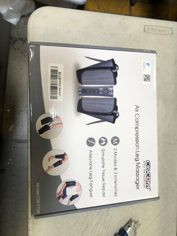 Photo 3 of CINCOM Leg Massager for Circulation Air Compression Calf Massager with 2 Modes 3 Intensities and Helpful for RLS and Edema Muscles Relaxation?FSA or HSA Approved?