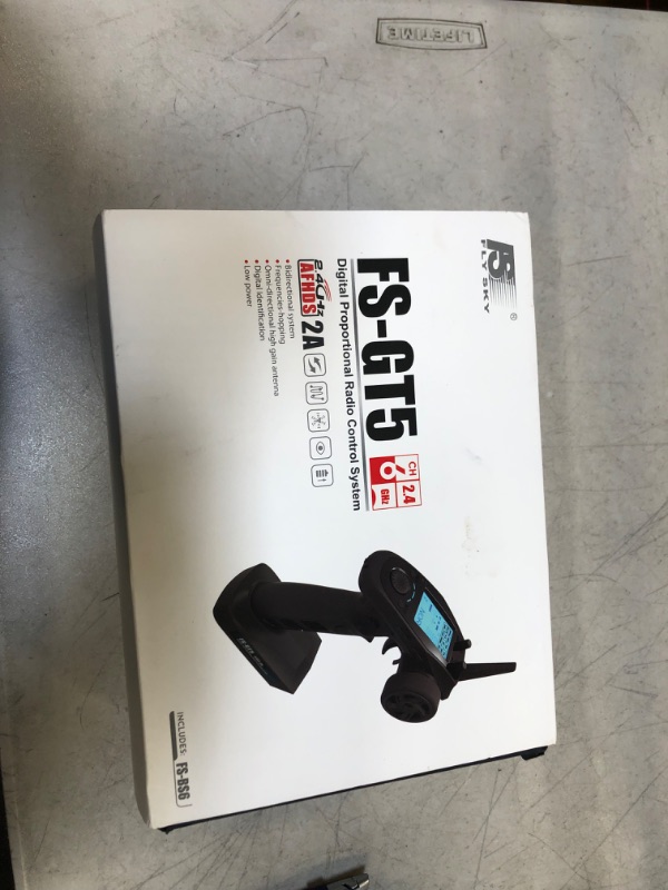 Photo 1 of DTXMX Flysky FS-GT5 6 Channels RC Transmitter with Gyro Receiver FS-BS6 2.4G RC Radio Controller for RC Buggy Crawler Car Boats Tank