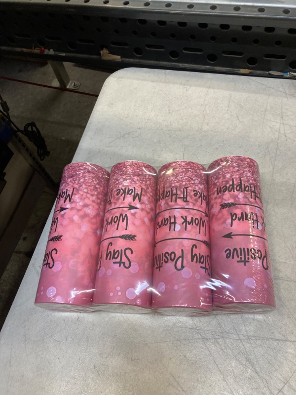 Photo 1 of 4 PC PINK CAR TISSUE TUBES 