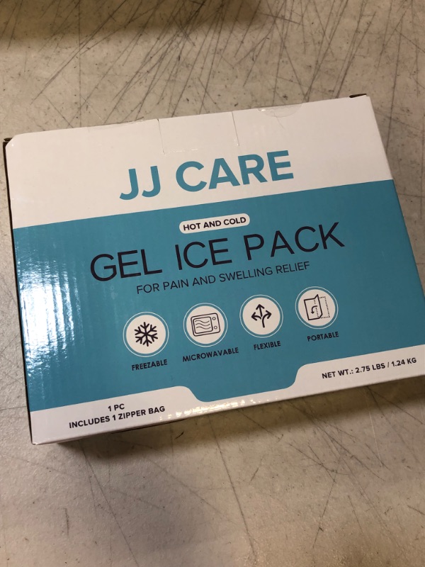 Photo 2 of JJ CARE Large Ice Pack for Back - 11.75 x 15.5" Gel Ice Packs for Injuries Reusable - Large Ice Packs for Physical Therapy - Hot & Cold Compress Ice Pads for Back Pain, Injuries, Leg, Lumbar, Body