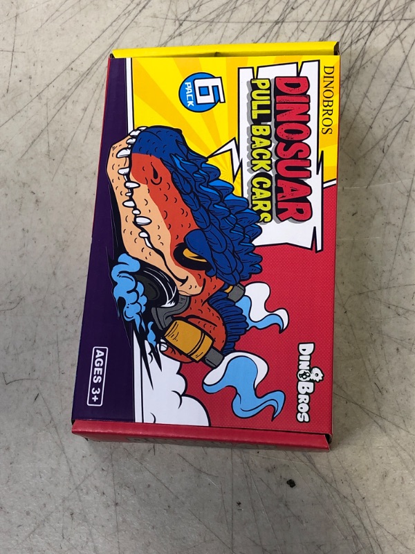Photo 1 of DINOBROS Dinosaur Toys for Kids 3-5, Pull Back Dinosaur Cars for 3 4 5 6 7 Year Old Boys Girls 6 Pack Dino Toys Gifts for Toddlers
