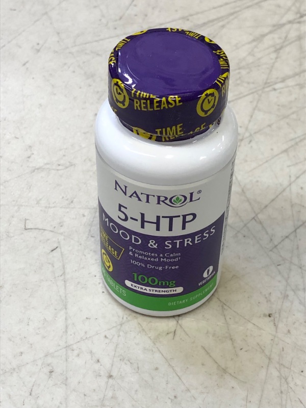 Photo 2 of 5-Htp 100Mg Time Release by Natrol - 45 Tab, 2 Pack [EXP: 09/30/2024]