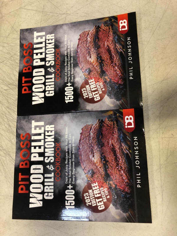 Photo 2 of [LOT OF 2] Pit Boss Wood Pellet Grill & Smoker Cookbook: 1500+ Days of Juicy Recipes with Your Pit Boss. The Total Smoker Cookbook to Turn Every Beginner from Zero to Hero | + Extra Bonus Paperback – April 7, 2022
