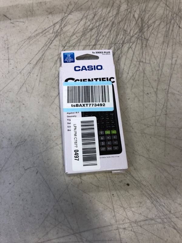 Photo 2 of Casio fx-300ESPLUS2 2nd Edition, Standard Scientific Calculator, Black