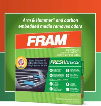 Photo 1 of [LOT OF 4] FRAM CF11809, Fresh Breeze Cabin Air Filter with Arm & Hammer Baking Soda, for Select GM TRUCK Vehicles