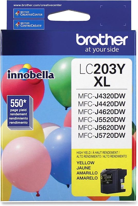 Photo 4 of [Lot of 3]Brother Printer LC203C High Yield Ink Cartridge, Cyan, Magenta, Yellow
