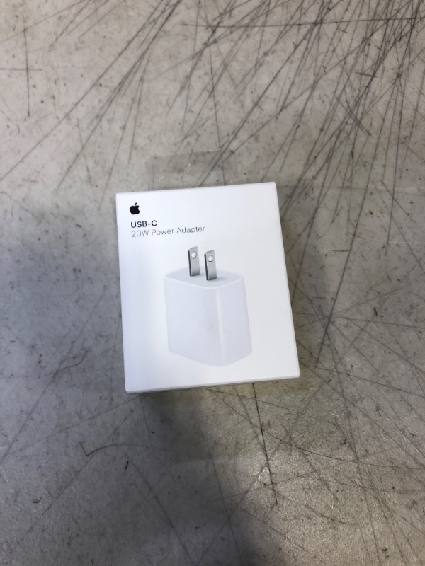 Photo 3 of Apple 20W USB-C Power Adapter - iPhone Charger with Fast Charging Capability, Type C Wall Charger
